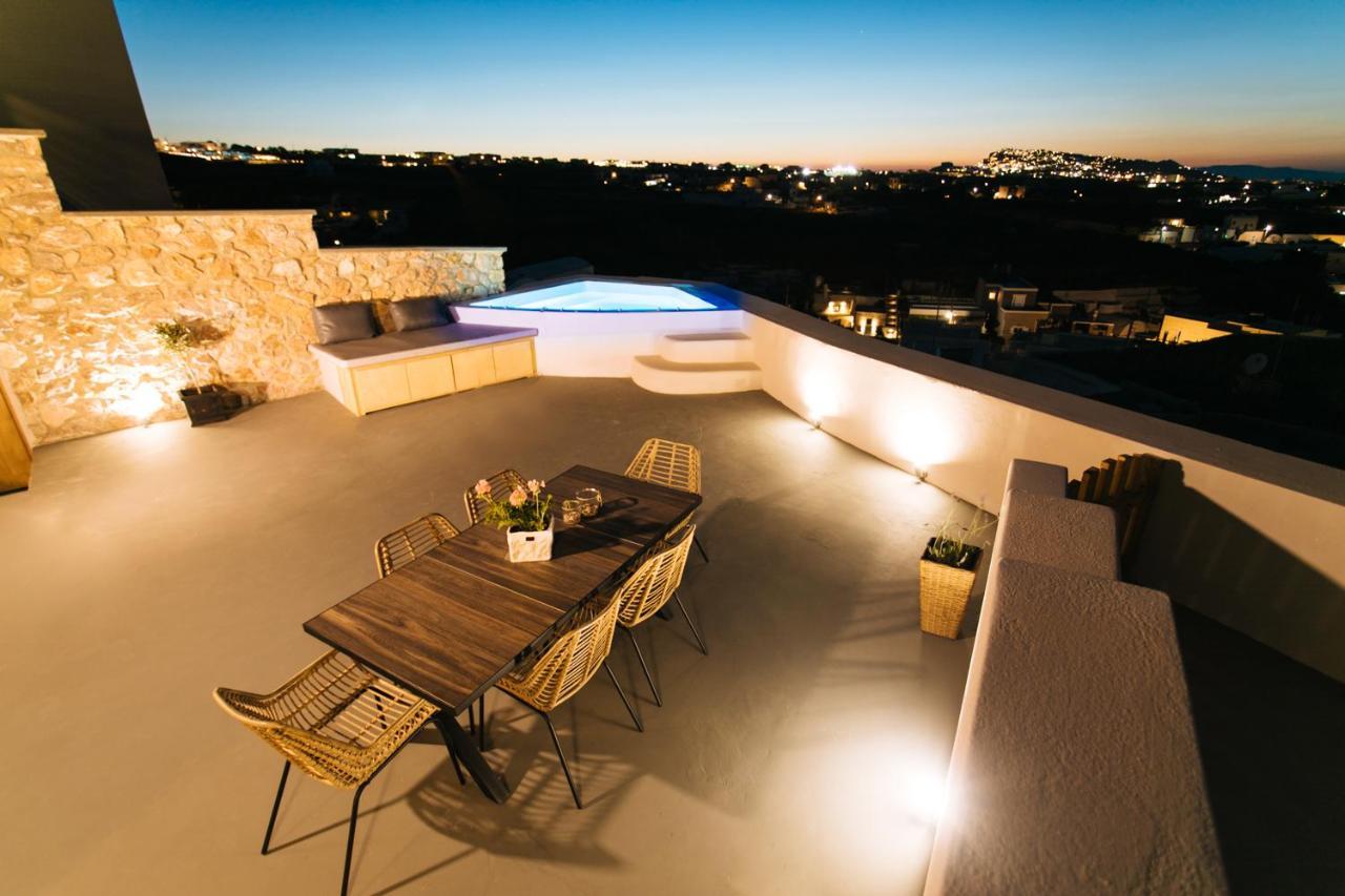 Amer Villa Santorini With Outdoor Hot Tub Vóthon Dış mekan fotoğraf