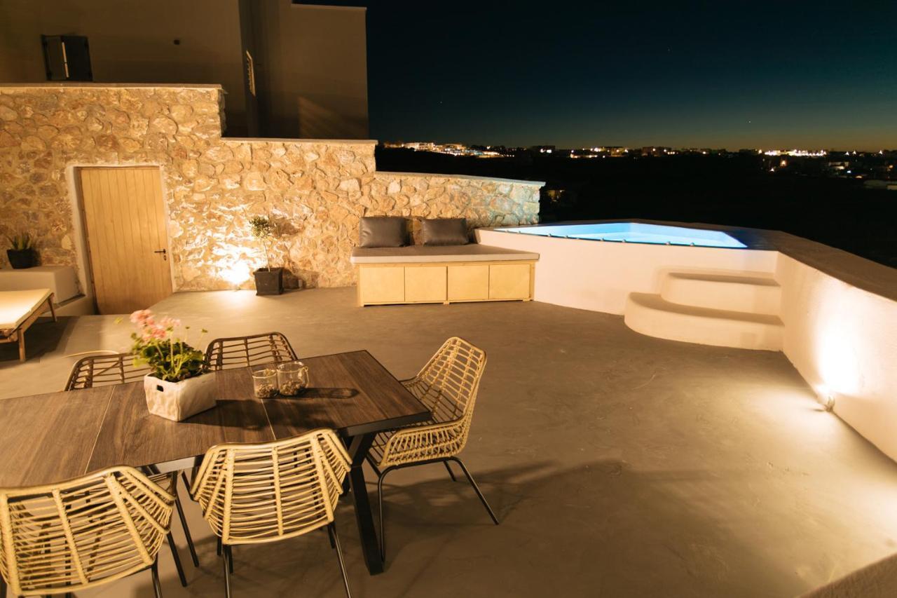 Amer Villa Santorini With Outdoor Hot Tub Vóthon Dış mekan fotoğraf