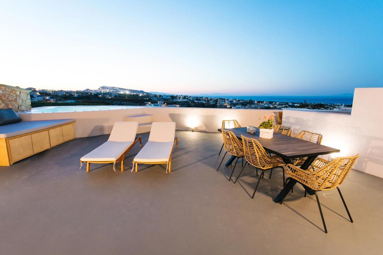 Amer Villa Santorini With Outdoor Hot Tub Vóthon Dış mekan fotoğraf